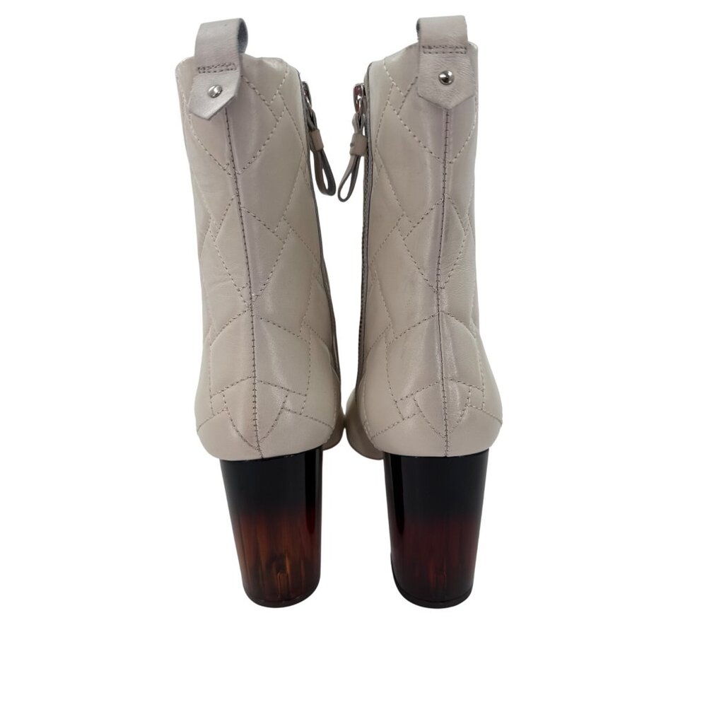 Kurt Geiger LONDON Women's Strut Quilted Ankle Boots Leather Sz 8 Spain - Picture 3 of 9